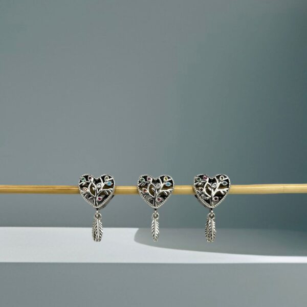 BERLOQUE ÁRVORE DA VIDA COLOR - PRATA 925