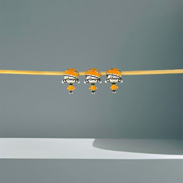 BERLOQUE MENINA VESTIDA DE ABÓBORA - PRATA 925