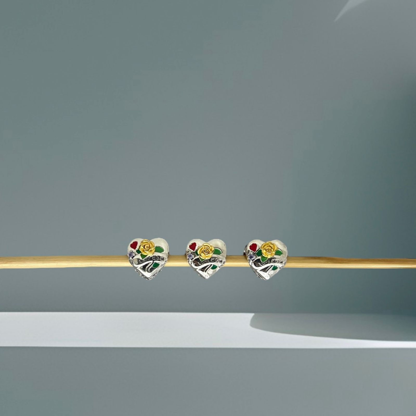 BERLOQUE CORAÇÃO LOVE MOM - PRATA 925