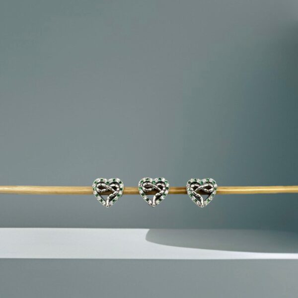 BERLOQUE CORAÇÃO SERPENTE - PRATA 925