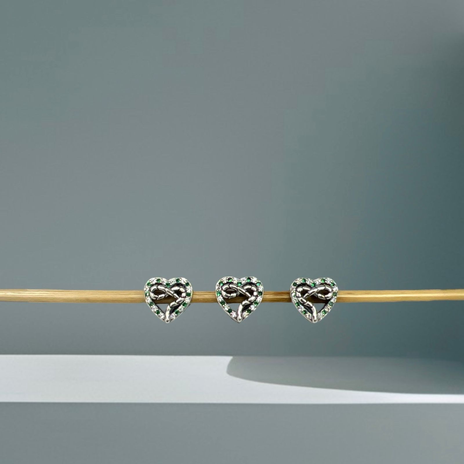 BERLOQUE CORAÇÃO SERPENTE - PRATA 925