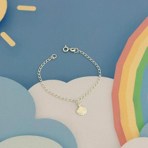 PULSEIRA INFANTIL CONCHINHA - PRATA 925
