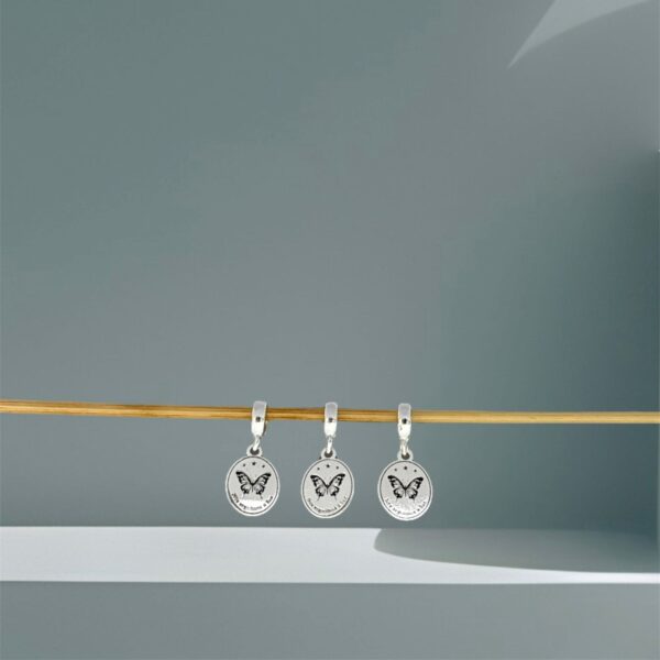 BERLOQUE BORBOLETA / CORTE A LASER - PRATA 925