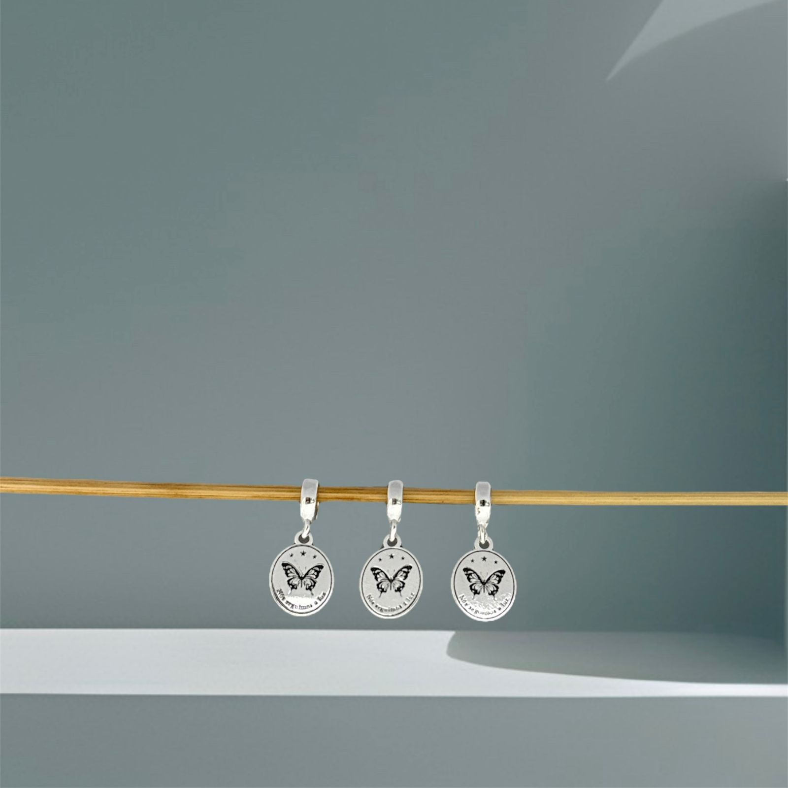 BERLOQUE BORBOLETA / CORTE A LASER - PRATA 925