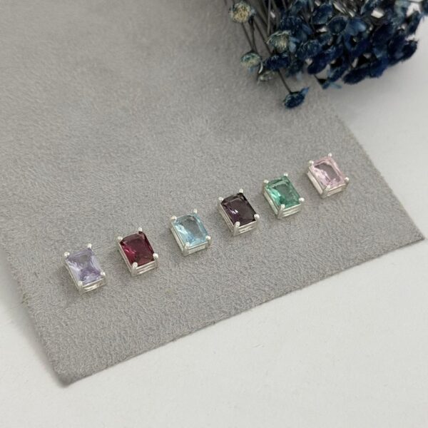 PINGENTE QUADRADO COLORS - PRATA 925