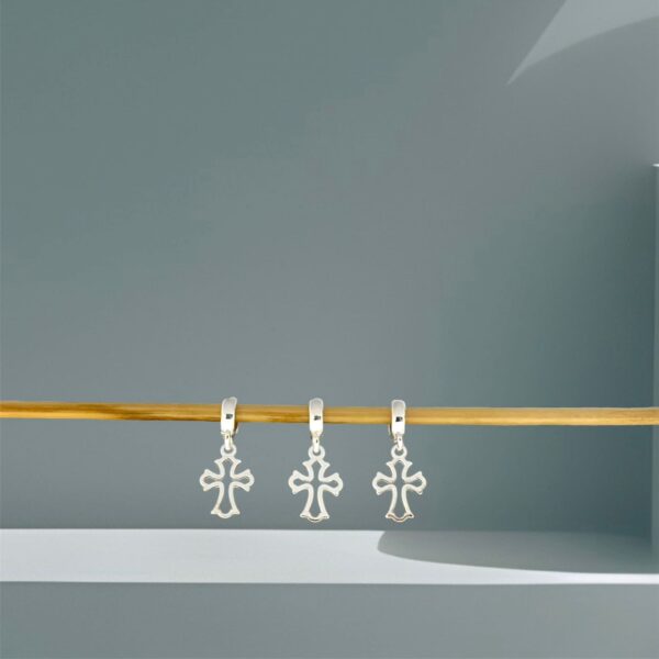 BERLOQUE CRUCIFIXO / CORTE A LASER - PRATA 925