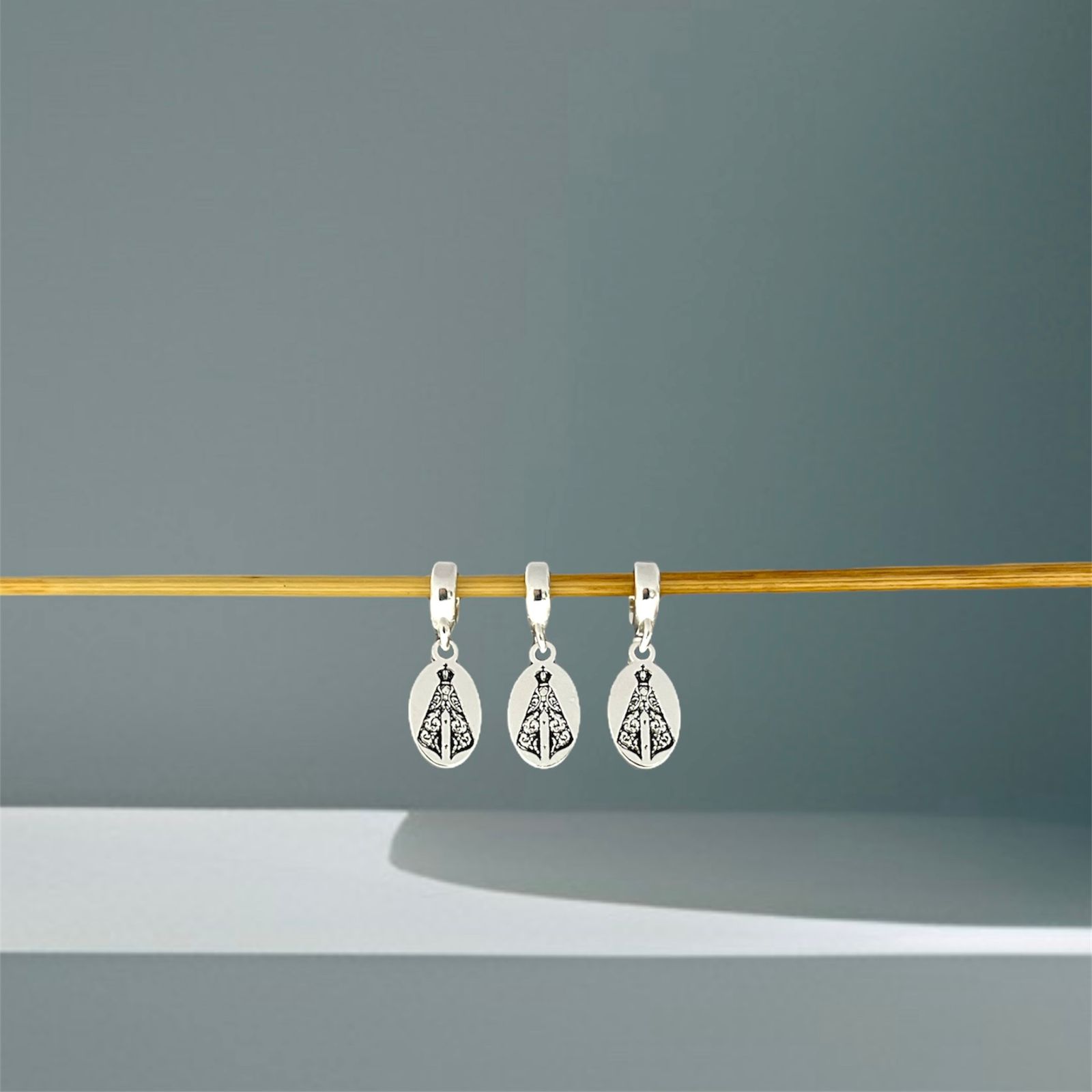 BERLOQUE NOSSA SENHORA / CORTE A LASER - PRATA 925