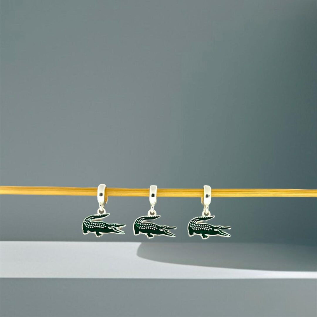 BERLOQUE LACOSTE / CORTE A LASER - PRATA 925