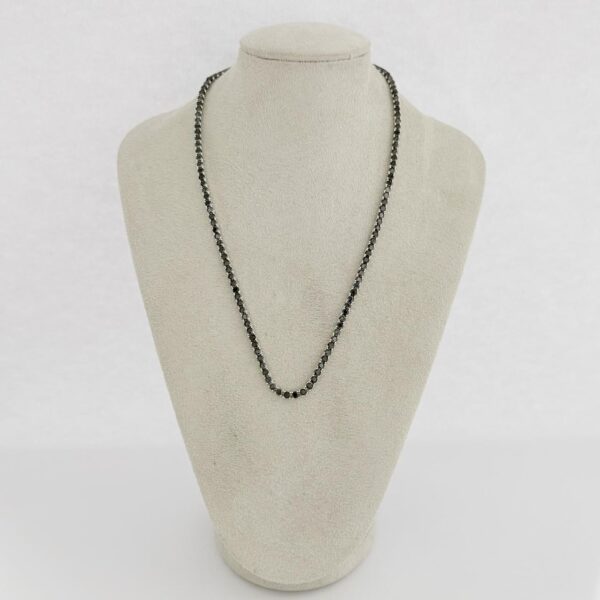 COLAR RIVIERA / PRETO ÔNIX - PRATA 925 - 45 CENTÍMETROS