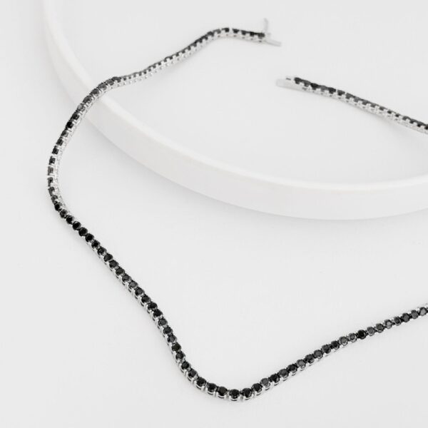 COLAR RIVIERA / PRETO ÔNIX - PRATA 925