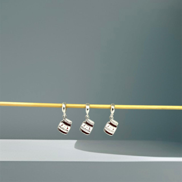 BERLOQUE POTE DE NUTELLA / CORTE A LASER - PRATA 925