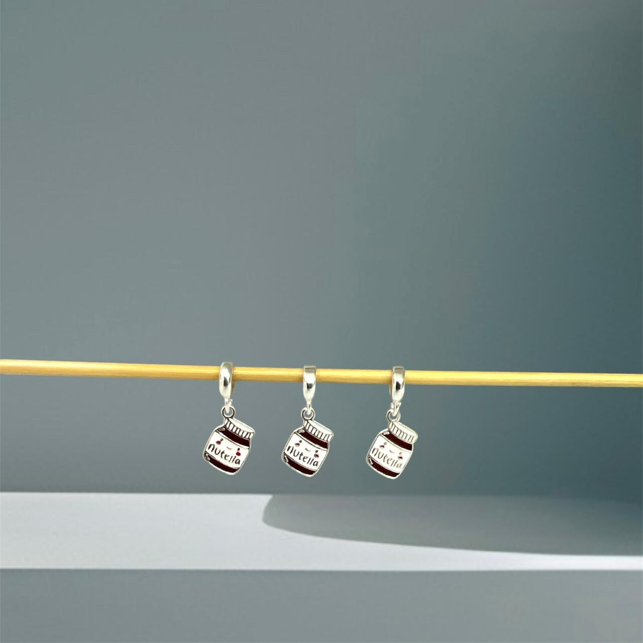 BERLOQUE POTE DE NUTELLA / CORTE A LASER - PRATA 925