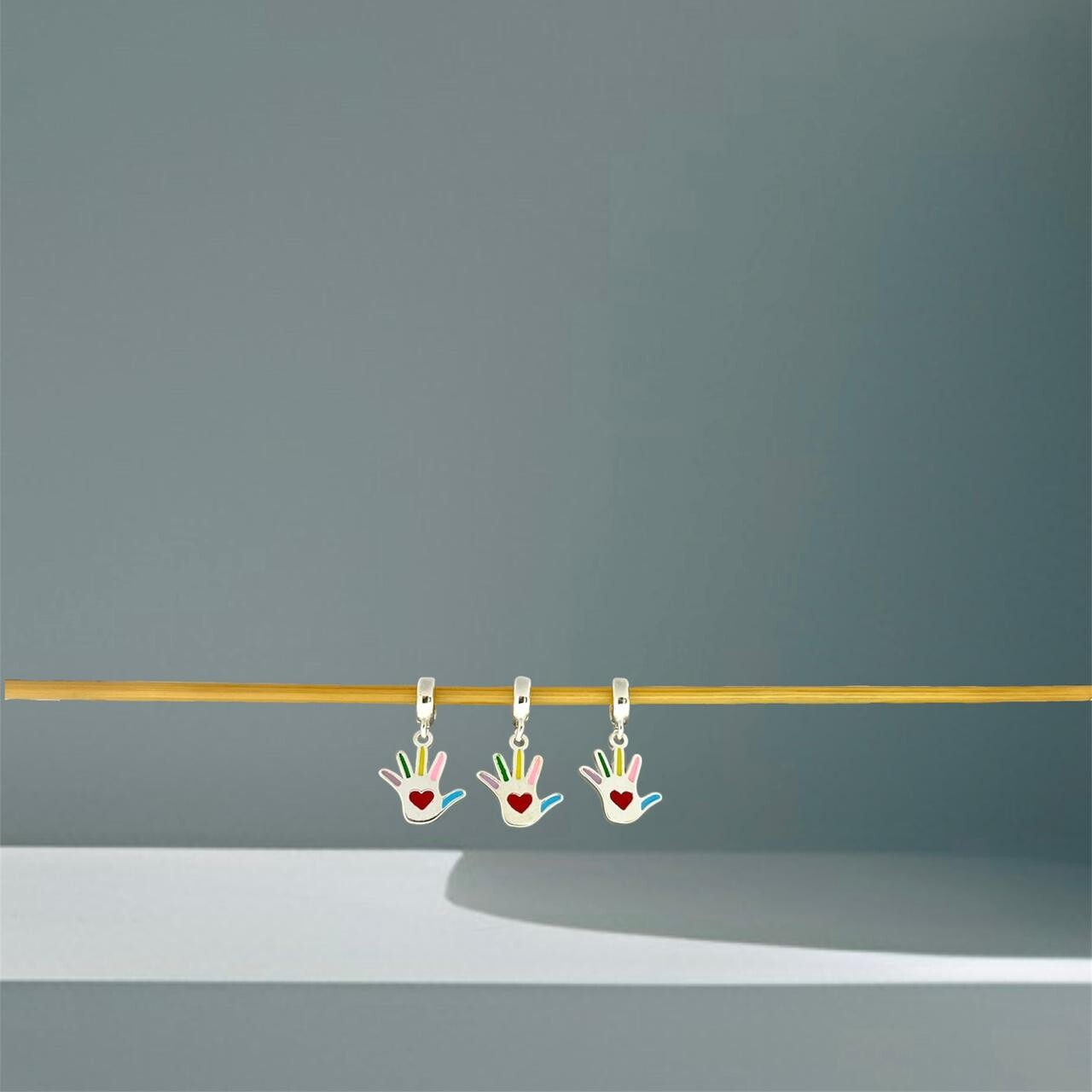 BERLOQUE SÍMBOLO DA SÍNDROME DE DOWN / CORTE A LASER - PRATA 925