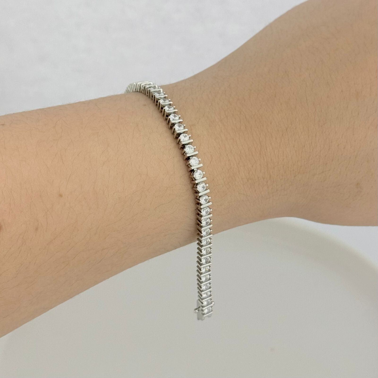 PULSEIRA RIVIERA / CRISTAL - PRATA 925