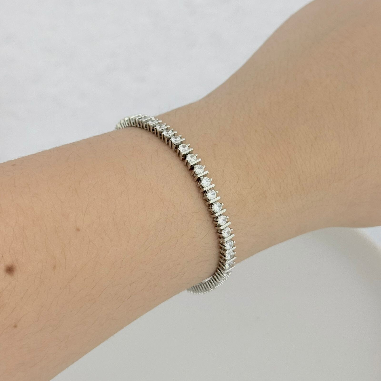 PULSEIRA RIVIERA / CRISTAL - PRATA 925 - Imagem 2