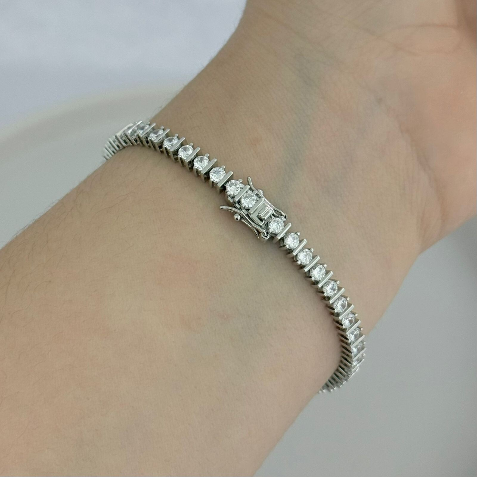 PULSEIRA RIVIERA / CRISTAL - PRATA 925 - Imagem 3