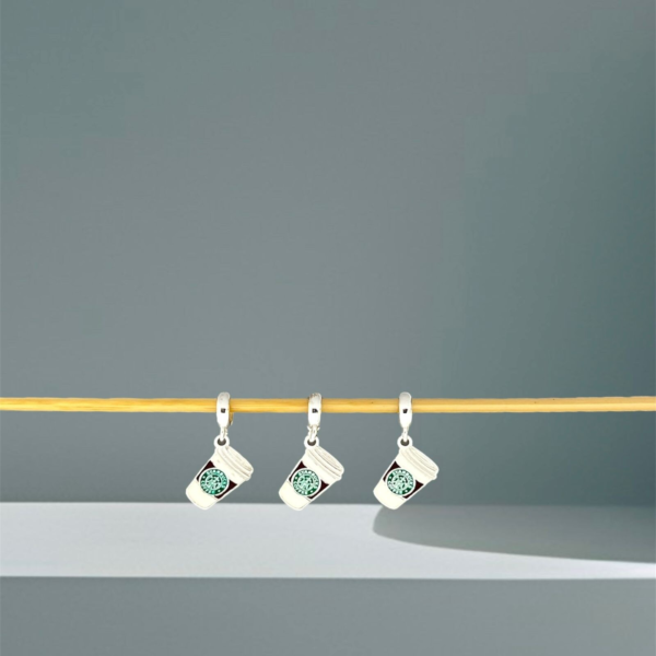 BERLOQUE COPO STARBUCKS / CORTE A LASER - PRATA 925