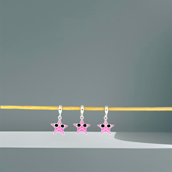 BERLOQUE ESTRELA DO MAR COM ÓCULOS / CORTE A LASER - PRATA 925