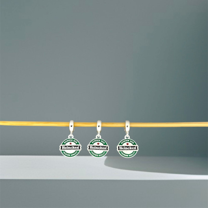 BERLOQUE HEINEKEN / CORTE A LASER - PRATA 925