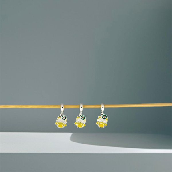 BERLOQUE CORUJA / CORTE A LASER - PRATA 925