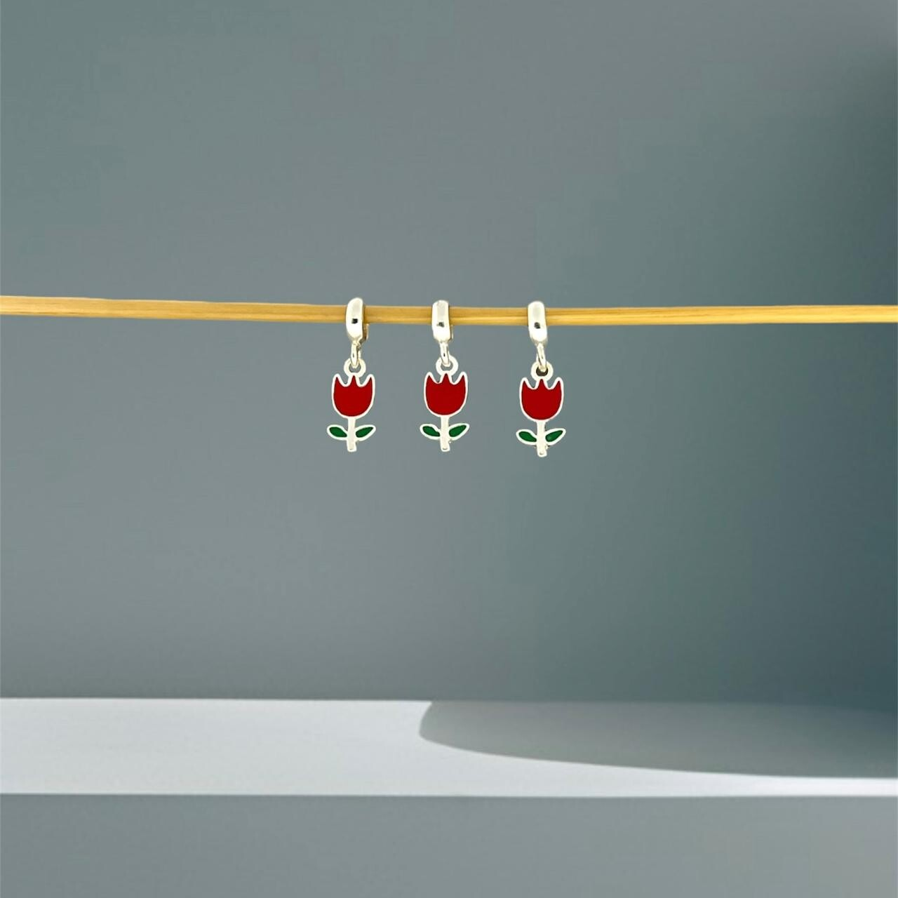 BERLOQUE FLOR TULIPA - PRATA 925