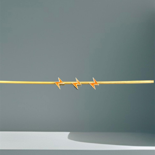 BERLOQUE RAIO LARANJA - PRATA 925