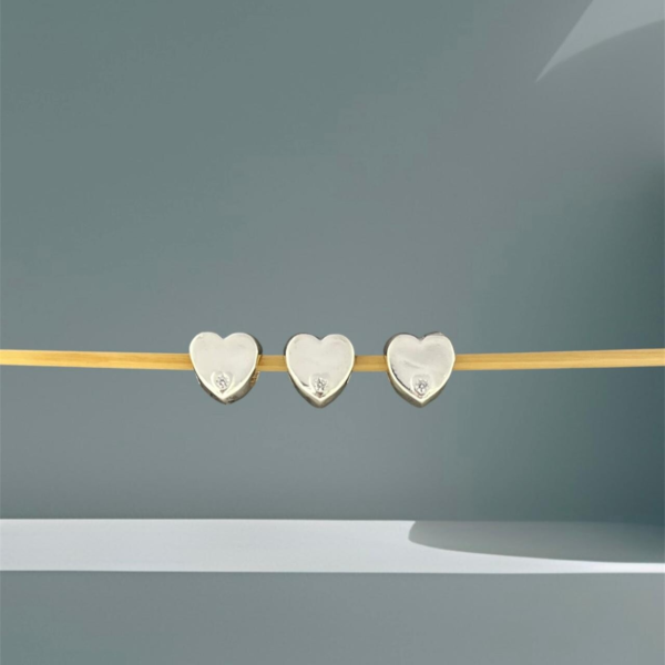 BERLOQUE CORAÇÃO COM ZIRCÔNIA - PRATA 925