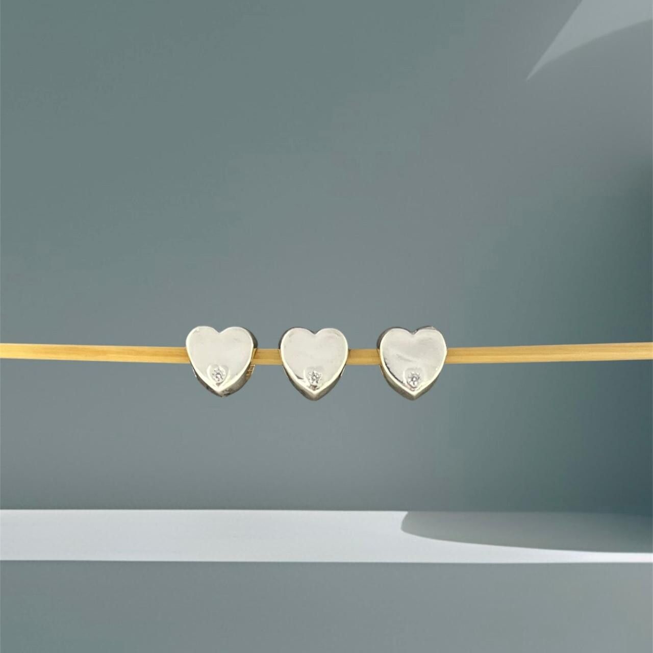 BERLOQUE CORAÇÃO COM ZIRCÔNIA - PRATA 925