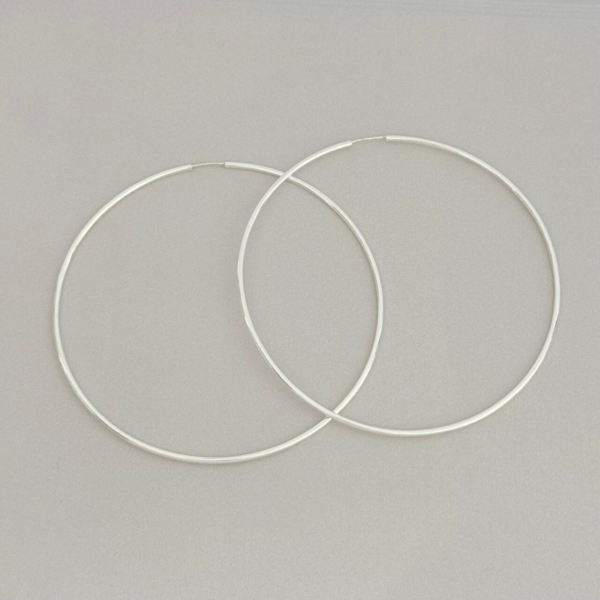 ARGOLA REDONDA / FIO REDONDO - PRATA 925