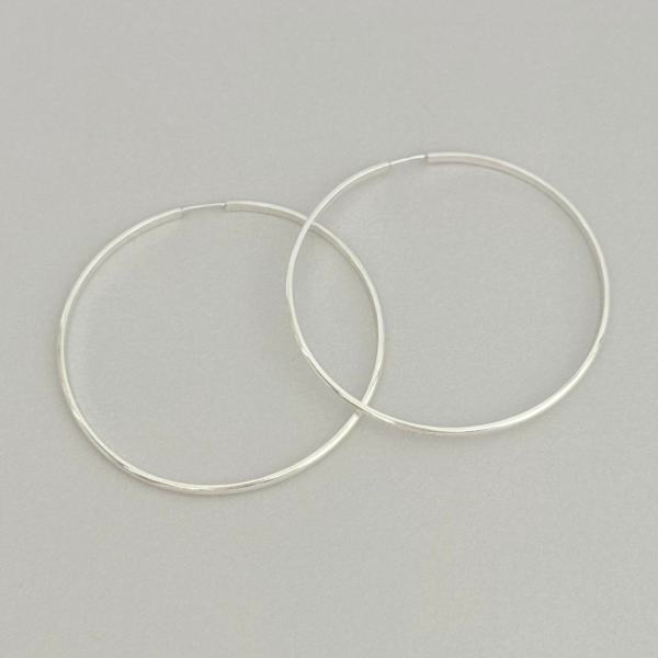 ARGOLA REDONDA / FIO MEIA CANA - PRATA 925