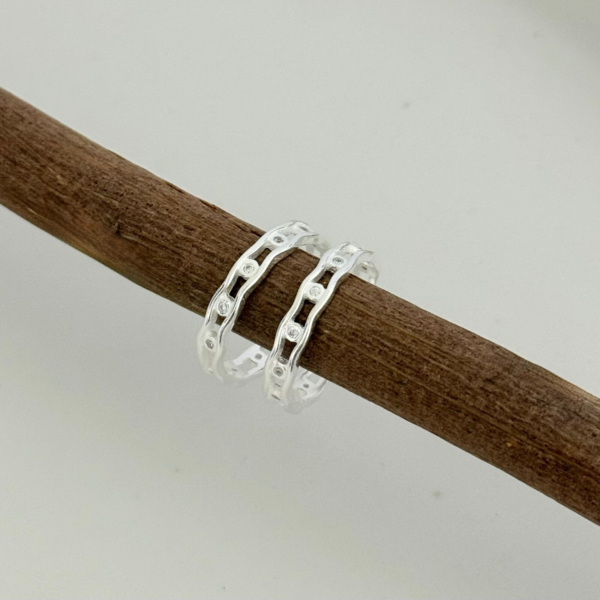 ANEL ZIRCÔNIAS - PRATA 925