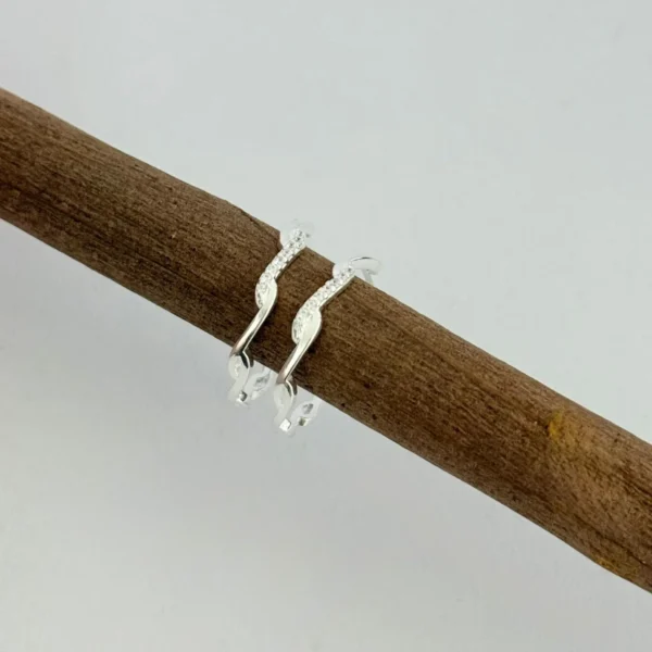 ANEL TRANÇADO - PRATA 925