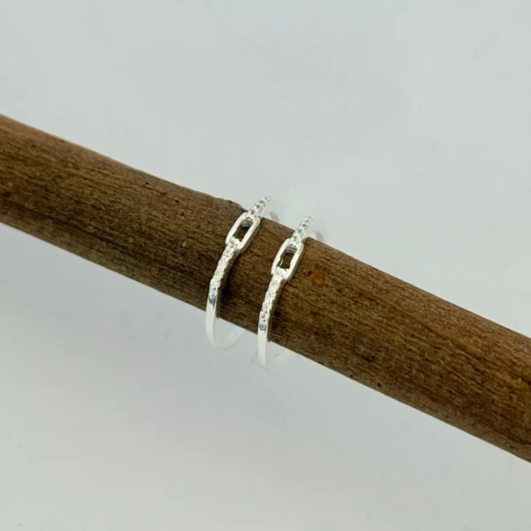 ANEL CRAVEJADO - PRATA 925