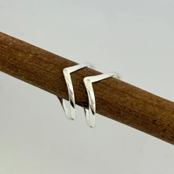 ANEL BOCA DE TUBARÃO COM ZIRCÔNIA - PRATA 925 - 15