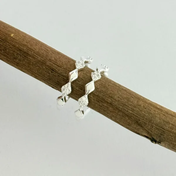 ANEL LOSANGOS - PRATA 925