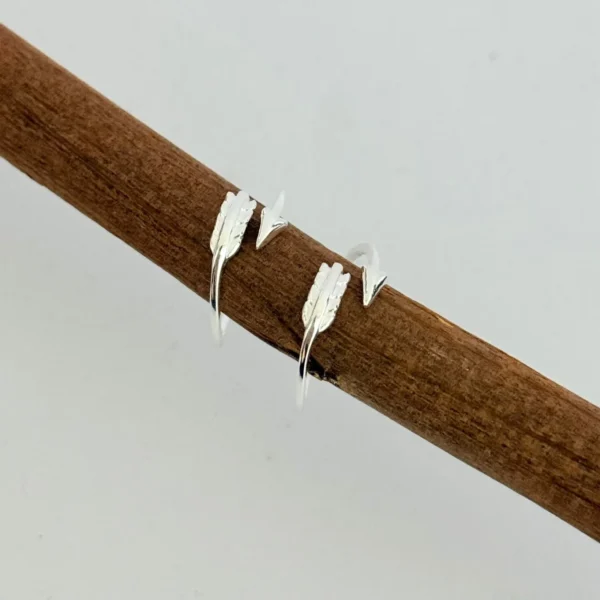 ANEL REGULÁVEL FLECHA - PRATA 925