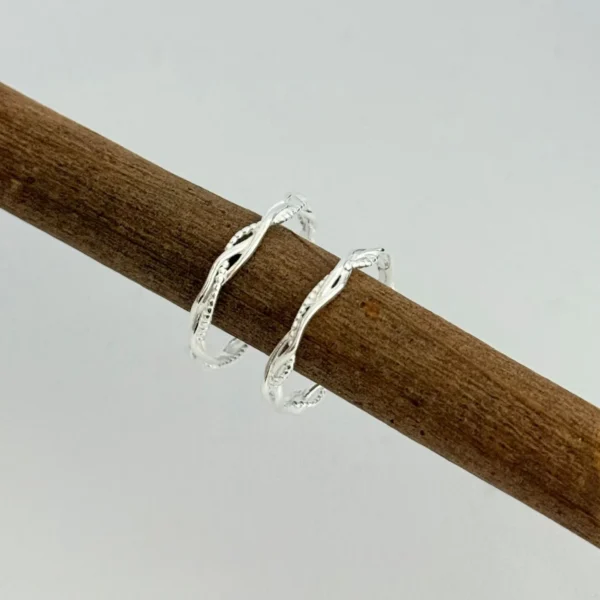 ANEL TRANÇADO - PRATA 925