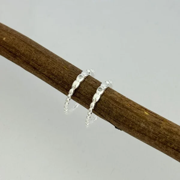 ANEL COM ZIRCÔNIA - PRATA 925