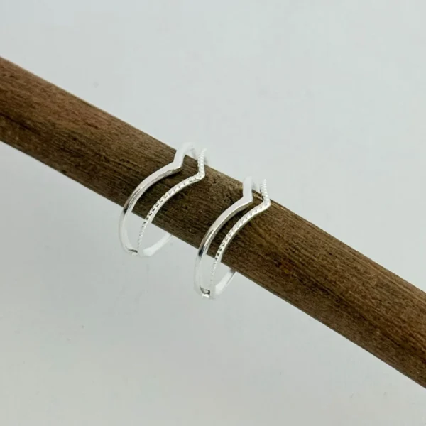 ANEL V DUPLO - PRATA 925