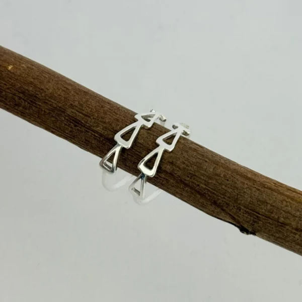 ANEL TRIÂNGULOS - PRATA 925