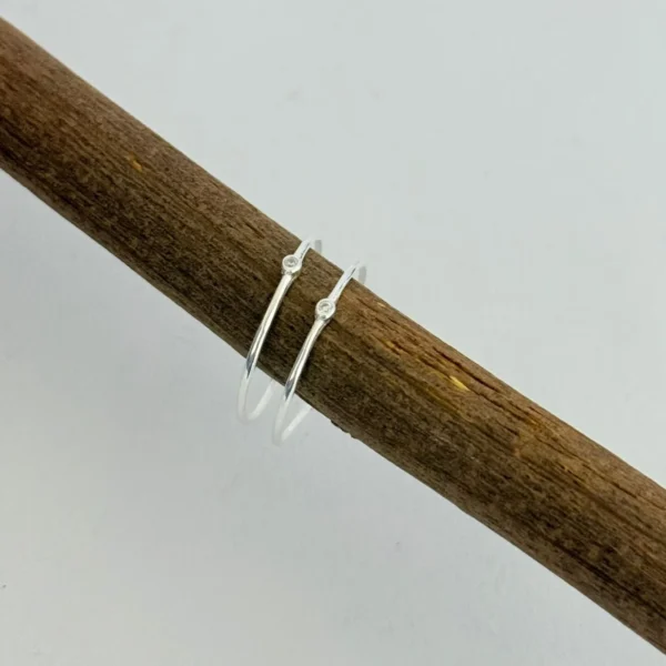 ANEL MINI ZIRCÔNIA - PRATA 925 - 15