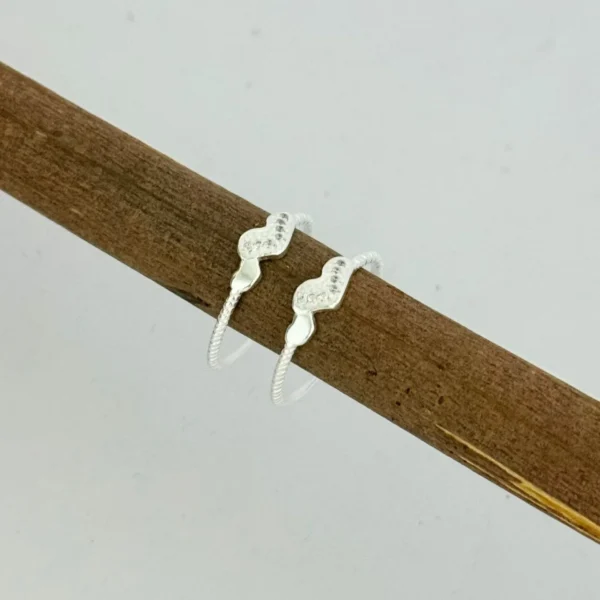 ANEL CORAÇÃO COM ZIRCÔNIAS - PRATA 925