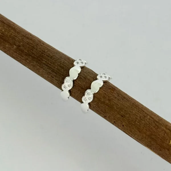 ANEL CORAÇÕES - PRATA 925