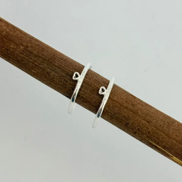 ANEL MINE CORAÇÃO - PRATA 925