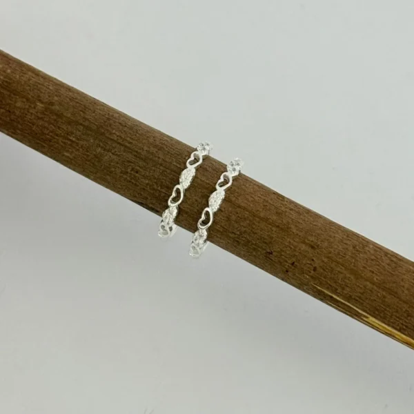 ANEL CORAÇÕES - PRATA 925 - 18