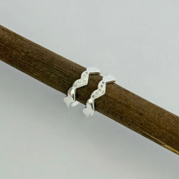 ANEL CORAÇÕES - PRATA 925