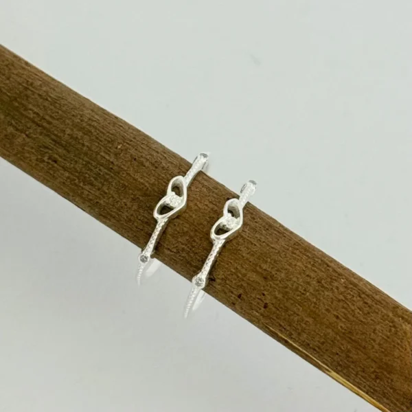 ANEL CORAÇÃO COM ZIRCÔNIA - PRATA 925