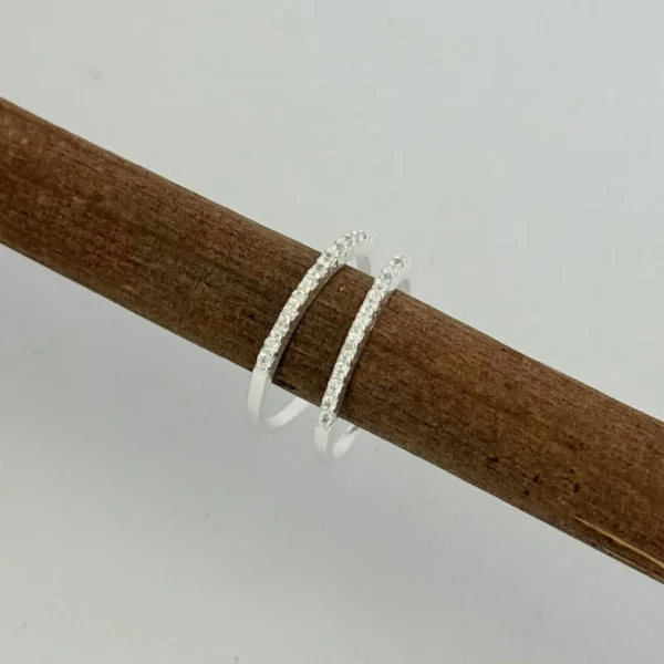 ANEL APARADOR AMANDA - PRATA 925