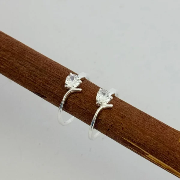 ANEL SOLITÁRIO - PRATA 925