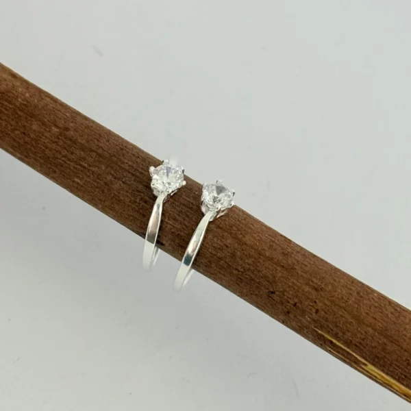 ANEL SOLITÁRIO - PRATA 925